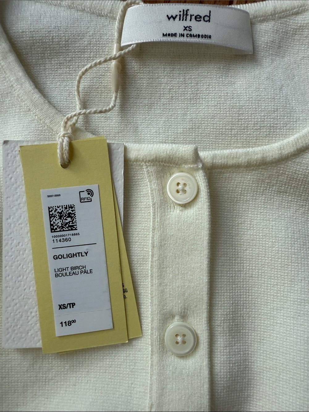 Aritzia- Wilfred Golightly Cardigan - Wonder Yarn - Picture 7 of 8